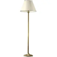 Jupiter CLASSIC Vloerlamp, 1 lichtpunt, E27 fitting, landelijke stijl, messing, staal, lichtbeige
