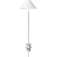 Louis Poulsen Design Bureaulamp Keglen, dimbaar, wit / opaal, Woon-/ Eetkamer, Aluminium, Design, tafellamp