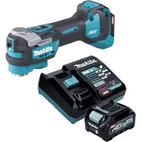 Makita TM 001 GD101 Snoerloos multifunctioneel gereedschap 40 V max. Starlock Max borstelloos + 1x oplaadbare accu 2,5 Ah + lader