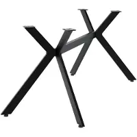 CLP Cascada Tafelpoten - Tafelframe - Tafelonderstel - Met poedercoating - Zwart - zwart