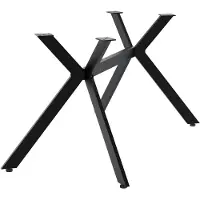 CLP Cascada Tafelpoten - Tafelframe - Tafelonderstel - Met poedercoating - Zwart - zwart
