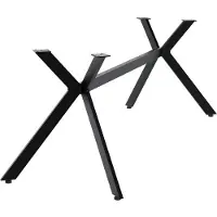 CLP Cascada Tafelpoten - Tafelframe - Tafelonderstel - Met poedercoating - Zwart - zwart