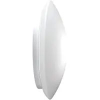 Zafferano wand- en plafondlamp, glas en metaal, ø 400x130 mm, LED 16 Watt, met bewegingssensor, instelbare kleurtemperatuur 2200K-4000K, wit