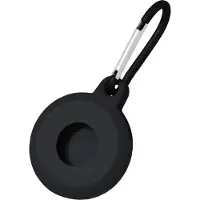 Mobigear Circle TPU Sleutelhanger voor Apple AirTag - Zwart