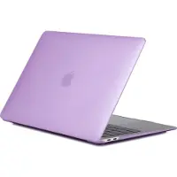 Mobigear Laptophoes geschikt voor Apple MacBook Air 13 Inch (2018-2020) Hoes Hardshell Laptopcover MacBook Case | Matte - Paars - Model A1932 / A2179 / A2337