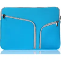 Mobigear Laptophoes geschikt voor Neopreen Laptop | Double Zipper Sleeve 11 inch Laptop hoes - Blauw