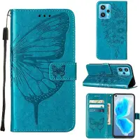 Mobigear Butterfly Bookcase voor Realme 9 Pro Plus - Blauw