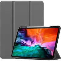 Mobigear Tri-Fold Pencilholder Bookcase voor Apple iPad Pro 12.9 (2021) - Grijs