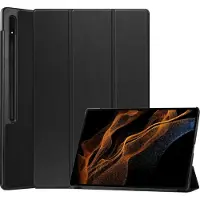 Mobigear Tri-Fold Bookcase voor Samsung Galaxy Tab S8 Ultra - Zwart