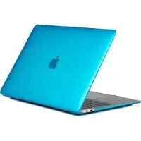 Mobigear Laptophoes geschikt voor Apple MacBook Air 13 Inch (2018-2020) Hoes Hardshell Laptopcover MacBook Case | Glossy - Blauw - Model A1932 / A2179 / A2337