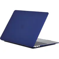 Mobigear Laptophoes geschikt voor Apple MacBook Air 13 Inch (2018-2020) Hoes Hardshell Laptopcover MacBook Case | Matte - Marineblauw - Model A1932 / A2179 / A2337