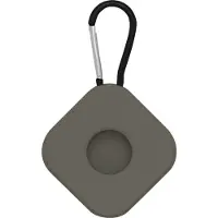 Mobigear Square Key Siliconen Sleutelhanger voor Apple AirTag - Groen