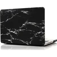Mobigear Laptophoes geschikt voor Apple MacBook Pro 13 Inch (2008-2012) Hoes Hardshell Laptopcover MacBook Case | Marble - Zwart - Model A1278