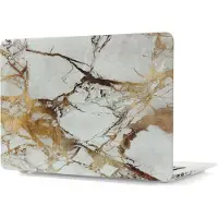 Mobigear Laptophoes geschikt voor Apple MacBook 12 Inch (2015-2017) Hoes Hardshell Laptopcover MacBook Case | Marble - Bruin - Model A1534