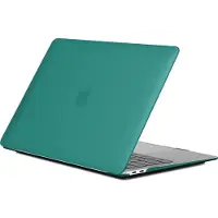 Mobigear Laptophoes geschikt voor Apple MacBook Air 13 Inch (2018-2020) Hoes Hardshell Laptopcover MacBook Case | Matte - Donkergroen - Model A1932 / A2179 / A2337