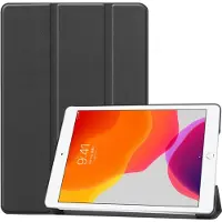 Mobigear Tri-Fold Bookcase voor Apple iPad 8 (2020) - Zwart