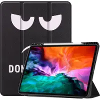 Mobigear Tri-Fold Bookcase voor Apple iPad Pro 12.9 (2022) - Do Not Touch
