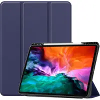 Mobigear Tri-Fold Pencilholder Bookcase voor Apple iPad Pro 12.9 (2022) - Blauw