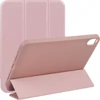 Mobigear Tablethoes geschikt voor Apple iPad Mini 6 (2021) Hoes | Tri-Fold Gel Bookcase - Roségoud