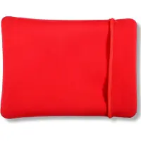 Mobigear Laptophoes geschikt voor Neopreen Laptop | Two Way Sleeve (max 26 cm x 36 cm) Laptop hoes - Zwart / Rood