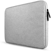 Mobigear Laptophoes geschikt voor Laptop | Oxford Sleeve (max 22 cm x 32 cm) Laptop hoes - Grijs
