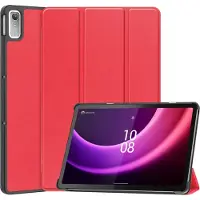 Mobigear Tablethoes geschikt voor Lenovo Tab P11 Gen 2 Hoes | Tri-Fold Bookcase - Rood