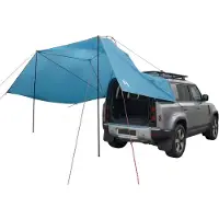 vidaXL Auto Tent Blauw 350 x 250 cm Polyester en Staal