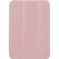 Mobigear Tablethoes geschikt voor Apple iPad Mini 7 (2024) Hoes | Tri-Fold Gel Bookcase - Roségoud