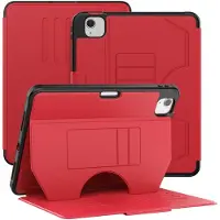 Mobigear Tablethoes geschikt voor Apple iPad Pro 11 Inch (2020) Hoes | Magnetic Folio Bookcase + Stylus Houder - Rood