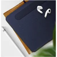 Mobigear Tablethoes geschikt voor Apple iPad Air 2 (2014) Hoes | Magnetic Folio Bookcase + Stylus Houder - Marineblauw