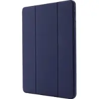 Mobigear Tablethoes geschikt voor Apple iPad Air 11 Inch (2025) Hoes | Tri-Fold Gel Bookcase + Stylus Houder - Donkerblauw
