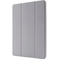 Mobigear Tablethoes geschikt voor Apple iPad Air 11 Inch (2025) Hoes | Tri-Fold Gel Bookcase + Stylus Houder - Grijs