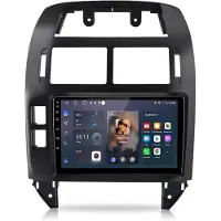 Junsun Autoradio Geschikt voor VW Polo 9N 2001-2009 - Android 15 - 9 Inch HD TouchScreen - Bluetooth - GPS-navigatiesysteem - Stuurwielbediening - Wifi - RDS - USB