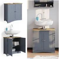 Vicco Bianco Wastafelonderkast – 60 x 60 cm Grijs