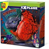 SES Creative - Explore - Draak Uitbroeden - Verrassingsei met Groeiende Draak – Spannend en vol Verrassing – Draken Speelgoed