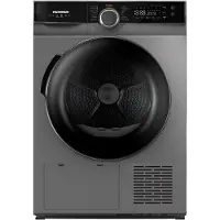 HEISSNER Warmtepompdroger - 9 KG - Wasdroger - 14 Programma's - Antikreukfunctie - LED display - Trommelverlichting - Antraciet
