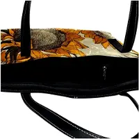 Markenlos Gepersonaliseerde tas met rits, schoudertas voor dagelijks gebruik, werk, school, met bloemenprint, retrostijl, meerkleurig