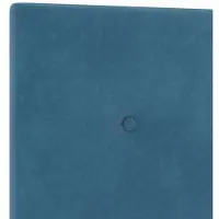 vidaXL LED Hoofdbord met LED-stripverlichting Blauw 90 cm Fluweel