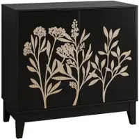 MODFU Buffetschrank met 2 deuren en verstelbare planken, dressoir met verstelbare legplanken, woonkamerkast 80x38x76 cm