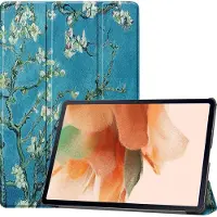 Mobigear Tri-Fold Bookcase voor Samsung Galaxy Tab S7 FE - Amandelbloesem