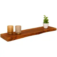 Lizzely Garden & Living Wandplank Inge industrieel lengte 100cm acacia hout muurdecoratie
