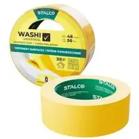 Stalco Universele Washi Afplaktape 38mm x 25m - Voor Alle Oppervlakken