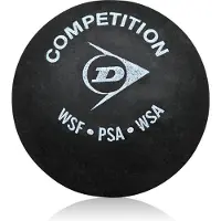 Dunlop Competition - 1 Gele Stip - 3 Squash Ballen - Zwart
