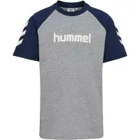 Hummel Shirt navy / grijs gemêleerd / wit