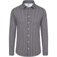 Desoto Overhemd Multi Stripe Bruin