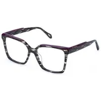 Just cavalli VJC160 55/16/140 Zwarte Fantasie Acetaat Bril Vrouwen VJC160