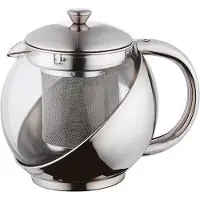 Renberg Roestvrijstalen theepot met filter (0.75 liter)