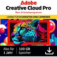 Adobe Creative Cloud Pro STE | 1 jaar | 100GB | PC/Mac | Studenten en docenten