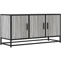 vidaXL Tv-meubel 100x35x50 cm bewerkt hout metaal grijs sonoma eiken