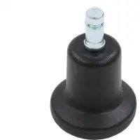 Hjh OFFICE 5x STAND 10mm/50mm Bodemgeleider - Bureaustoelwielen Zwart